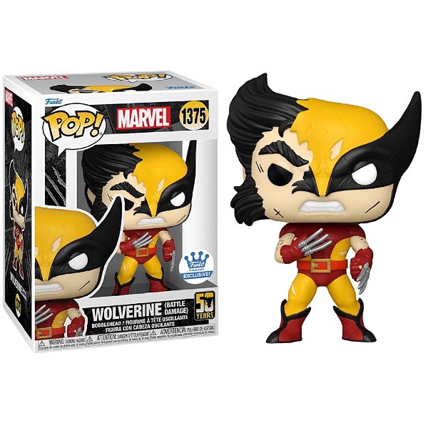 Funko Pop! Marvel X-Men Wolverine Battle Damage 1375 Exclusivo