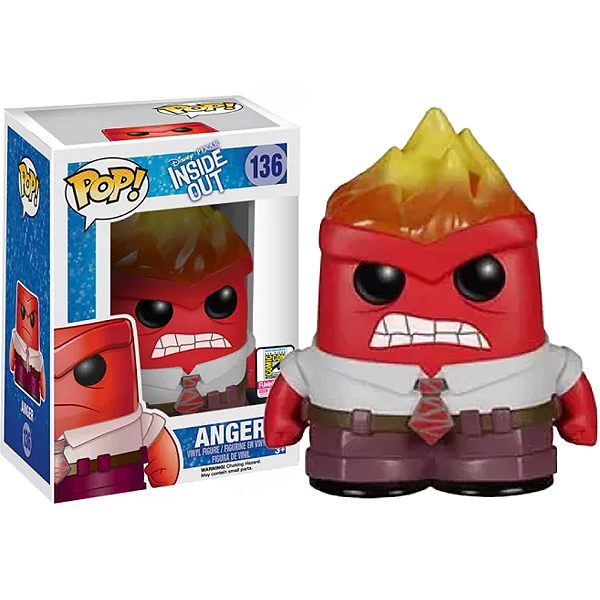 Funko Pop! Disney Divertida Mente Raiva Anger 136 Exclusivo 1008 Pcs