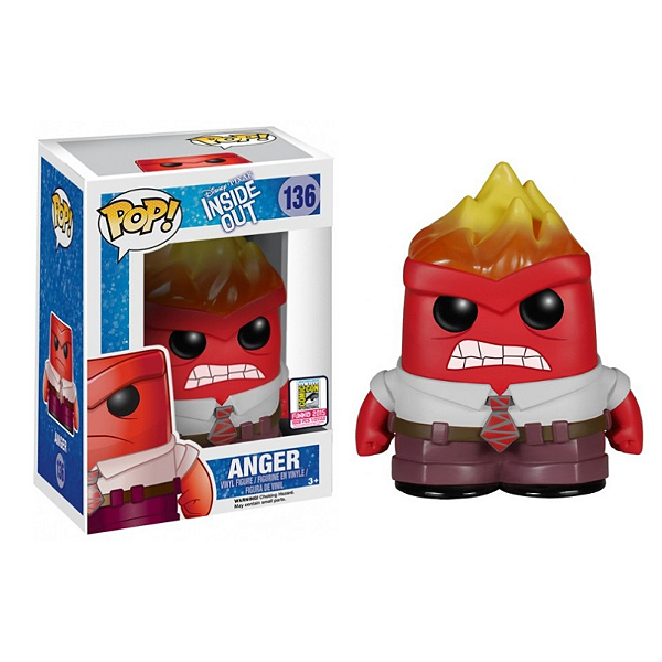 Funko Pop! Disney Divertida Mente Raiva Anger 136 Exclusivo 1008 Pcs