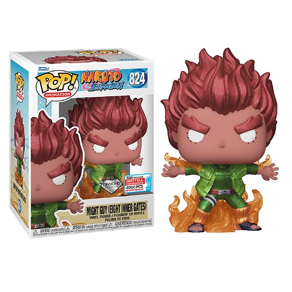 Funko Pop! Animation Naruto Shippuden Might Guy Eight Inner Gates 824 Exclusivo Diamond