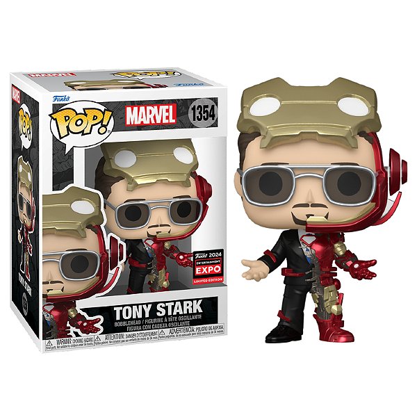 Funko Pop! Marvel Iron Man Homem de Ferro Tony Stark 1354 Exclusivo