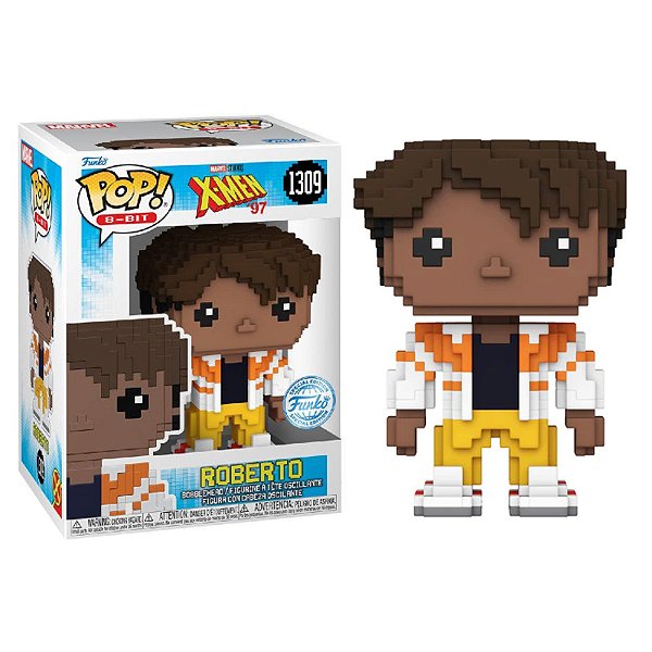Funko Pop! 8-Bit Marvel X-Men Roberto 1309 Exclusivo