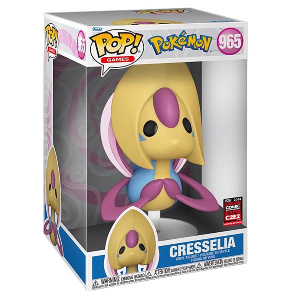 Funko Pop! Games Pokemon Cresselia 965 Exclusivo 10 Polegadas