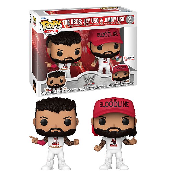 Funko Pop! WWE The Usos Jey Uso & Jimmy Uso 2 Pack Exclusivo - Moça do Pop - Funko Pop é aqui