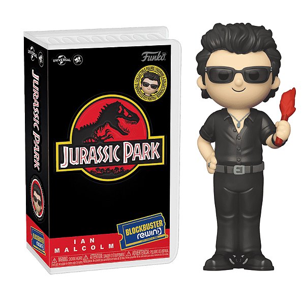 Funko Pop! Rewind VHS Filme Jurassic Park Ian Malcom Exclusivo Chase