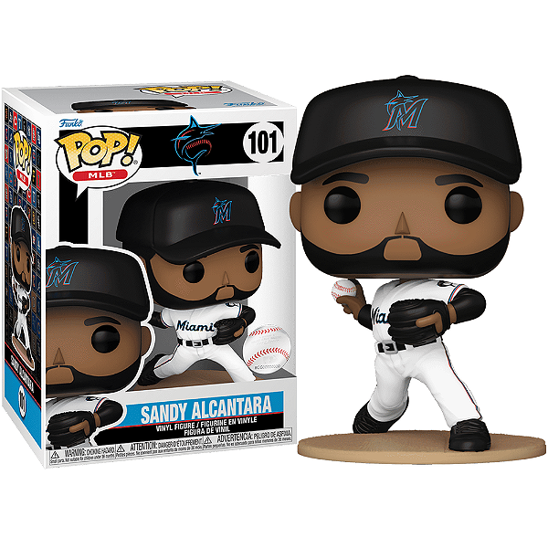 Funko Pop! Baseball MLB Miami Marlins Sandy Alcantara 101 Exclusivo