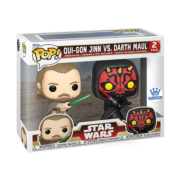 Funko Pop! Television Star Wars Qui-Gon Jinn Vs Darth Maul 2 Funko Pop! Television Star Wars Qui-Gon Jinn Vs Darth Maul 2