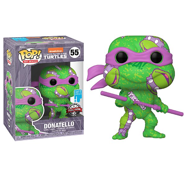 Funko Pop! Art Series As Tartarugas Ninjas Donatello 55 Exclusivo