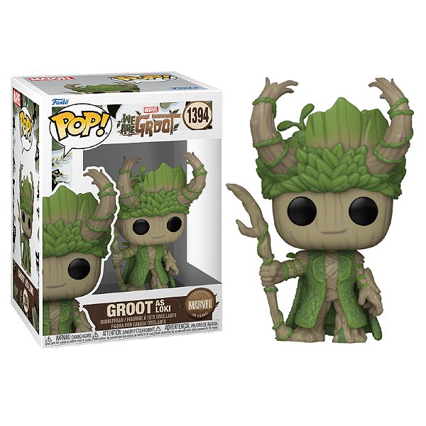 Funko Pop! Marvel Eu sou Groot / I Am Groot We Are Groot As Loki 1394