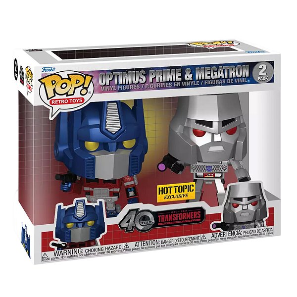 Funko Pop! Retro Toys Optimus Prime & Megatron 2 Pack Exclusivo