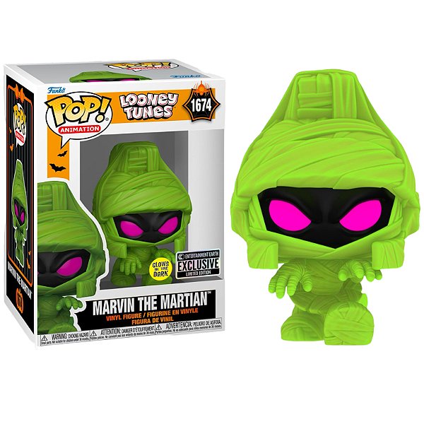 Funko Pop! Animation Looney Tunes Marvin The Martian 1674 Exclusivo Glow