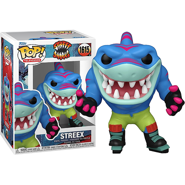 Funko Pop! Television Esquadrão Tubarão / Street Sharks Streex 1615