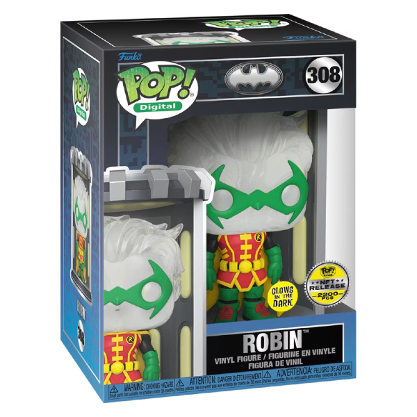 Funko Pop! Digital NFT Batman Robin 308 Exclusivo Glow