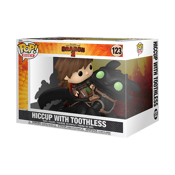 Funko Pop! Rides Como Treinar O Seu Dragao Hiccup With Toothless 123