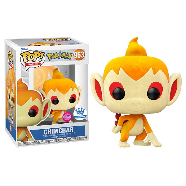 Funko Pop! Games Pokemon Chimchar 963 Exclusivo Flocked