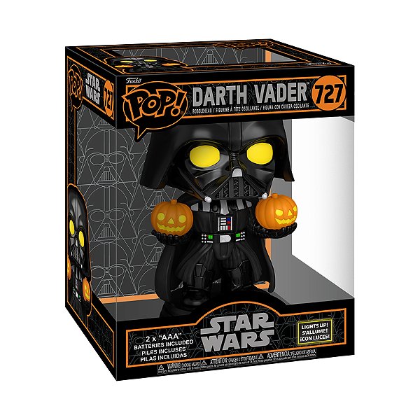 Funko Pop! Television Star Wars Halloween Darth Vader 727 Com Luz