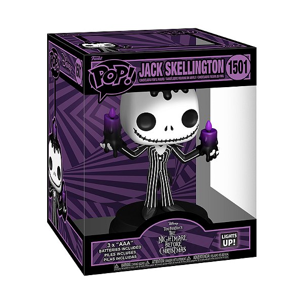 Funko Pop! Disney O Estranho Mundo de Jack Jack Skellington 1501 Exclusivo Com Luz