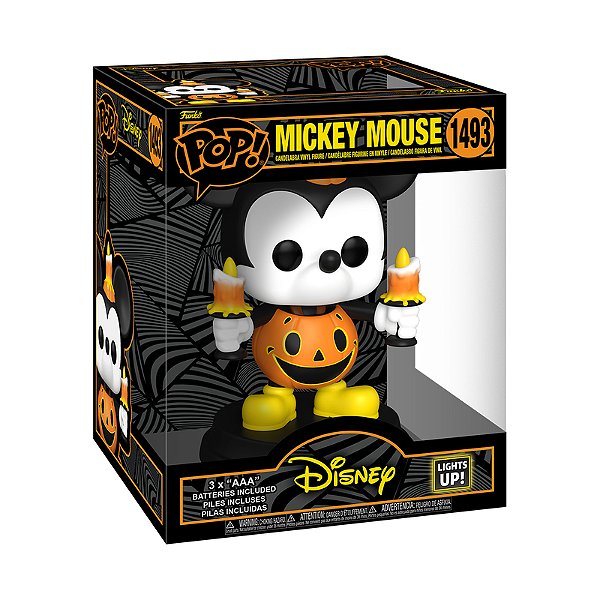 Funko Pop! Disney Halloween Mickey Mouse 1493 com Luzes