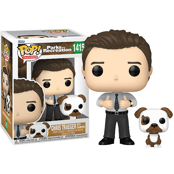 Funko Pop! Television Parks and Recreation Chris Traeger With Champion 1415