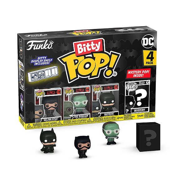 Funko Bitty Pop! DC Comics Selina Kyle, The Riddler, Batman + Surpresa