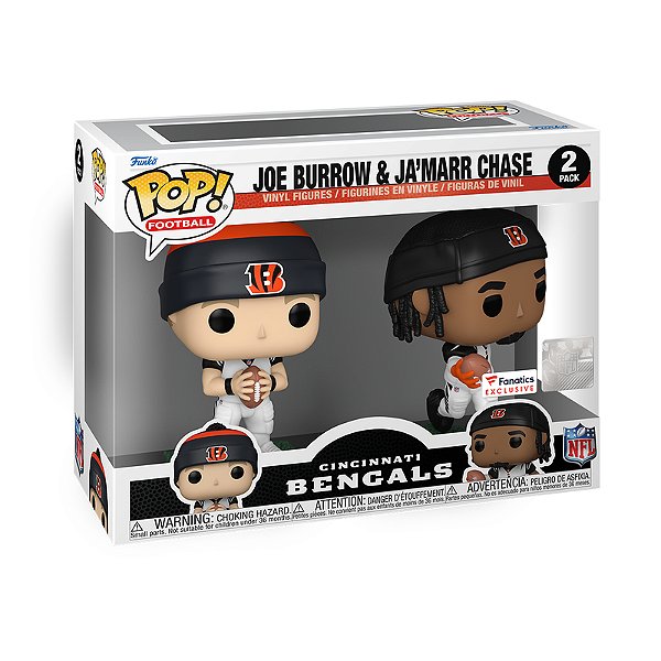 Funko Pop! Football NFL Cincinnati Bengals Joe Burrow and Ja’Marr Chase 2 Pack Exclusivo