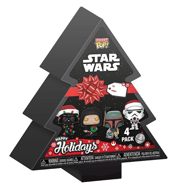 Funko Pop! Pocket Happy Holiday Television Star Wars 4 Pack