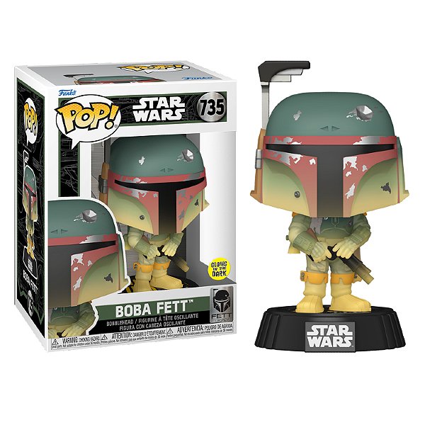 Funko Pop! Television Star Wars Boba Fett 735 Exclusivo Glow