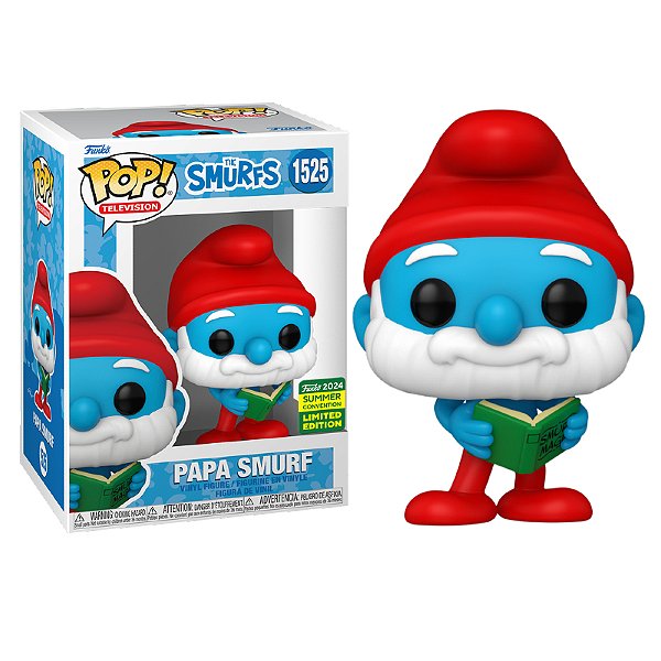 Funko Pop! Television Os Smurfs Papa Smurf 1525 Exclusivo SDCC 2024