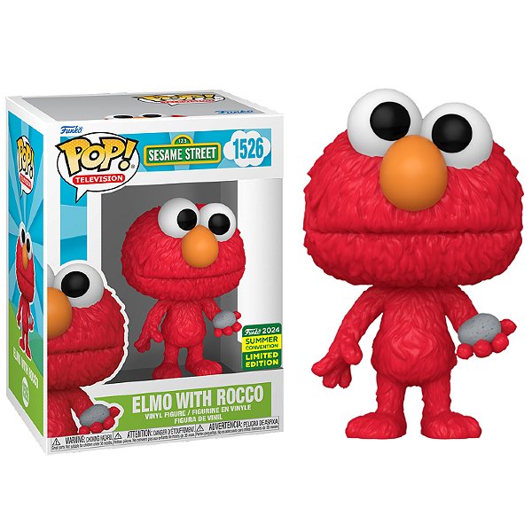 Funko Pop! Television Sesame Street / Vila Sesamo Elmo with Rocco 1526 Exclusivo SDCC 2024