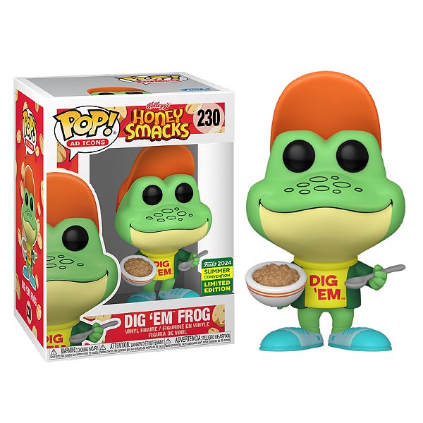 Funko Pop! Ad Icons Honey Smacks Dig Em Frog 230 Exclusivo SDCC 2024