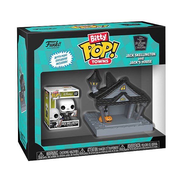 Funko Bitty Pop! Towns Estranho Mundo de Jack Skellington and Jack’s House