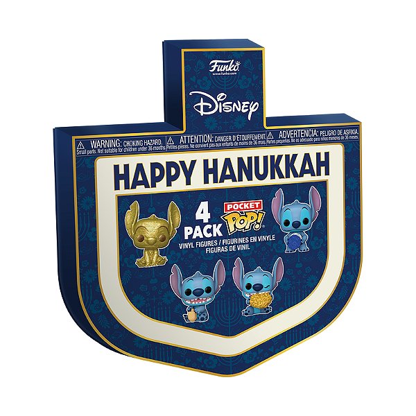Funko Pop! Pocket Disney Lilo & Stitch Happy Hanukkah Stitch 4 Pack