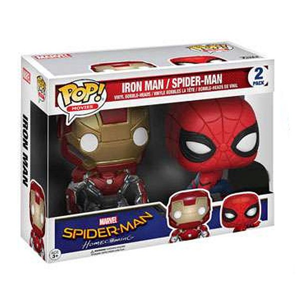 Funko Pop! Marvel Homem Aranha / Spider Man Iron Man / Spider Man 2 Pack