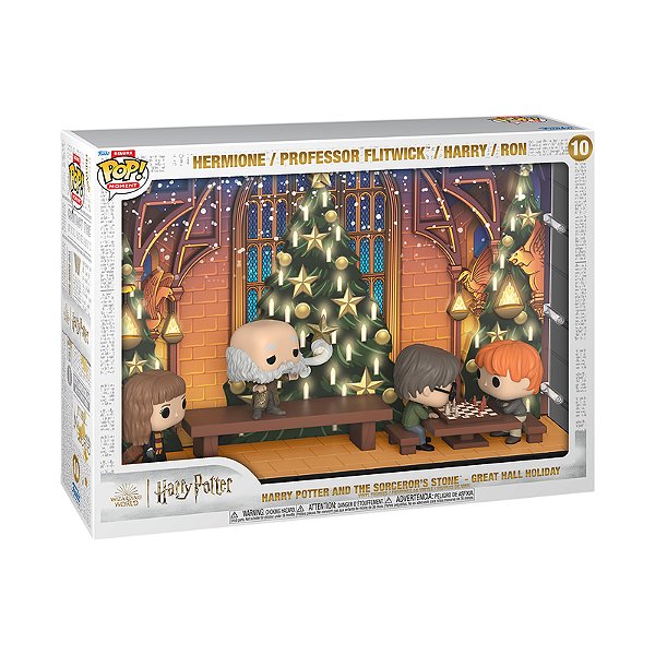 Funko Pop! Moment Harry Potter E A Pedra Filosofal Especial de Natal Great Hall Holiday 10