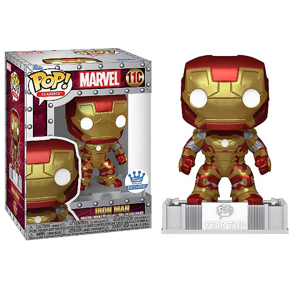 Funko Pop! Classics Marvel Homem de Ferro / Iron Man 11C Exclusivo 10000 Pcs