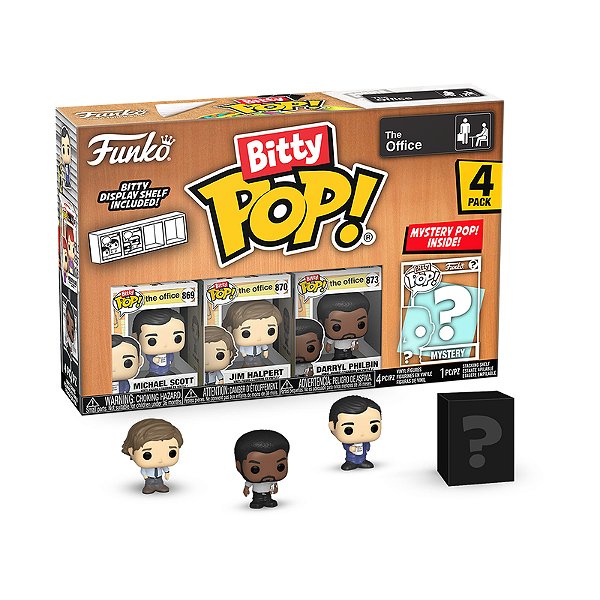 Funko Bitty Pop! Television The Office Michael Scott, Jim Halpert, Darryl Philbin + Surpresa