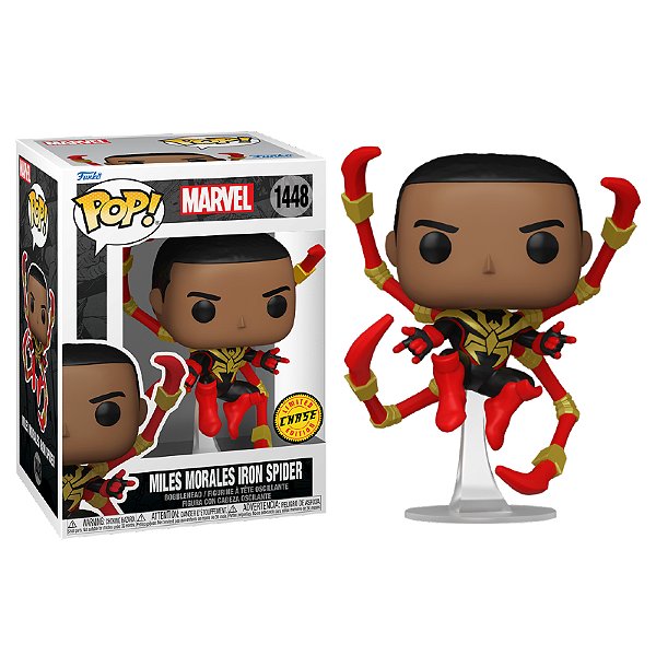 Funko Pop! Marvel Homem Aranha / Spider Man Miles Morales Iron Spider 1448 Exclusivo Chase