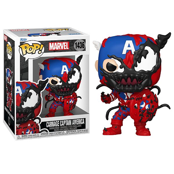 Funko Pop! Marvel Capitão America / Captain America Carnage Captain America 1436