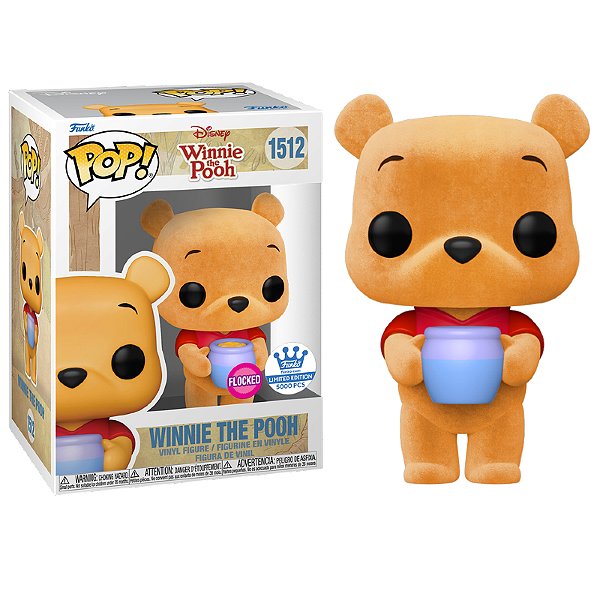 Funko Pop! Disney Ursinho Pooh Winnie the Pooh 1512 Exclusivo Flocked
