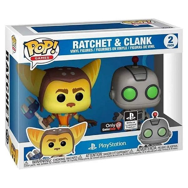 Funko Pop! Games PlayStation Ratchet & Clank 2 Pack Exclusivo