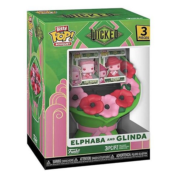 Bitty Pop! Filme Wicked Bouquet Elphaba And Glinda 3 Peças