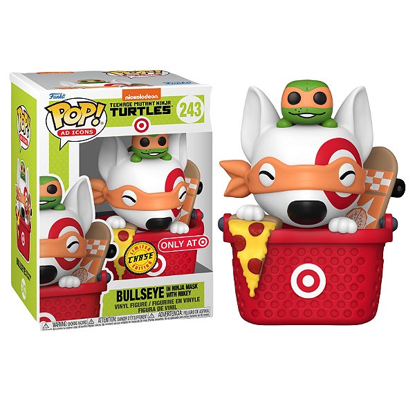 Funko Pop! Ad Icons Teenage Mutant Ninja Turtles Bullseye 243 Exclusivo Chase