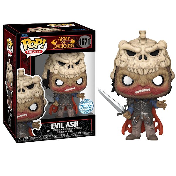 Funko Pop! Filme Terror Army Of Darkness Evil Ash 1671 Exclusivo