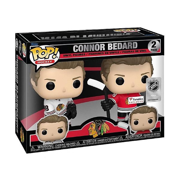 Funko Pop! NHL Hockey Chicago Blackhawks Connor Bedard 2 Pack Exclusivo