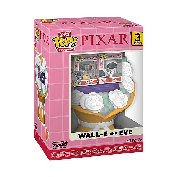 Funko Bitty Pop! Bouquet Disney Wall-E and Eve 3 Peças