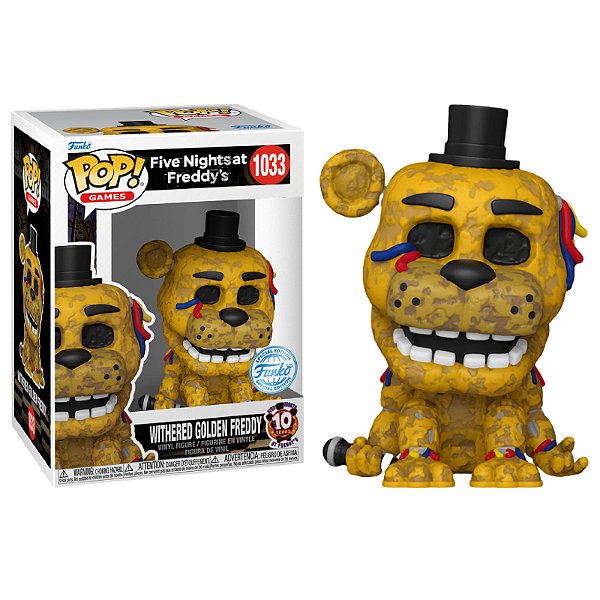 Funko Pop! Games Five Nights At Freddys Withered Golden Freddy 1033 Exclusivo