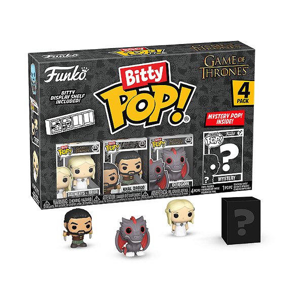 Funko Bitty Pop! Television Game Of Thrones Daenerys, Targaryen, Khal Drogo + Surpresa