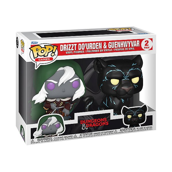 Funko Pop! Games Dungeons & Dragons Drizzt Do’Urden and Pop! Guenhwyvar 2 pack