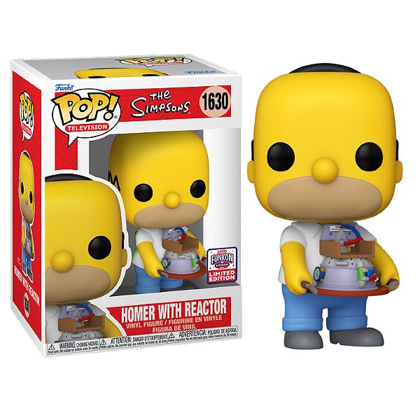 Funko Pop! Television Os Simpsons Homer With Reactor 1630 Exclusivo
