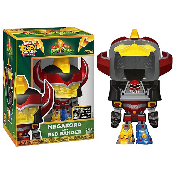 Funko Bitty Pop! Power Rangers Megazord With Red Ranger Exclusivo